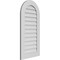 Ekena Millwork Round Top Surface Mount PVC Gable Vent: Non-Functional, w/ 3-1/2"W x 1"P Standard Frame, 20"W x 40"H GVPRT20X4001SN - alternate 4